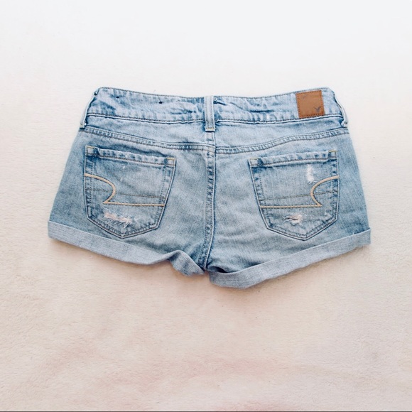 American Eagle Distressed Jean Shorts - Picture 2 of 2